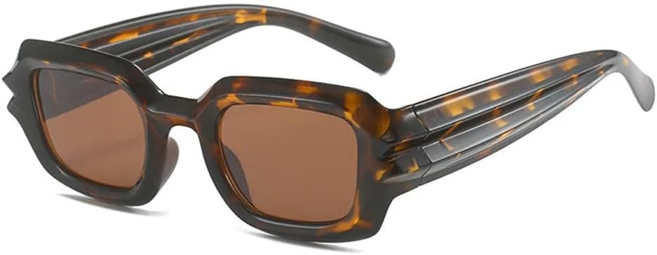 

Женские солнцезащитные очки LVTFCO, маленькие прямоугольные, модные солнцезащитные очки для мужчин, с рифлеными дужками, в стиле хип-хоп, с защитой от ультрафиолета UV400, C5