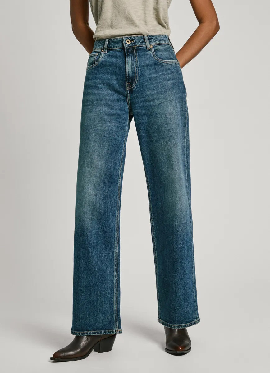 

Джинсы свободного кроя Pepe Jeans "LOOSE ST JEANS HW", с прямыми широкими штанинами, синий