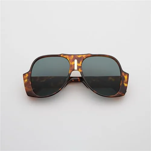 

Солнцезащитные очки 2027 года для мужчин и женщин, винтажные, большие, с защитой от УФ-излучения UV400, увеличенного размера, женские MTZJH, Leopard Green