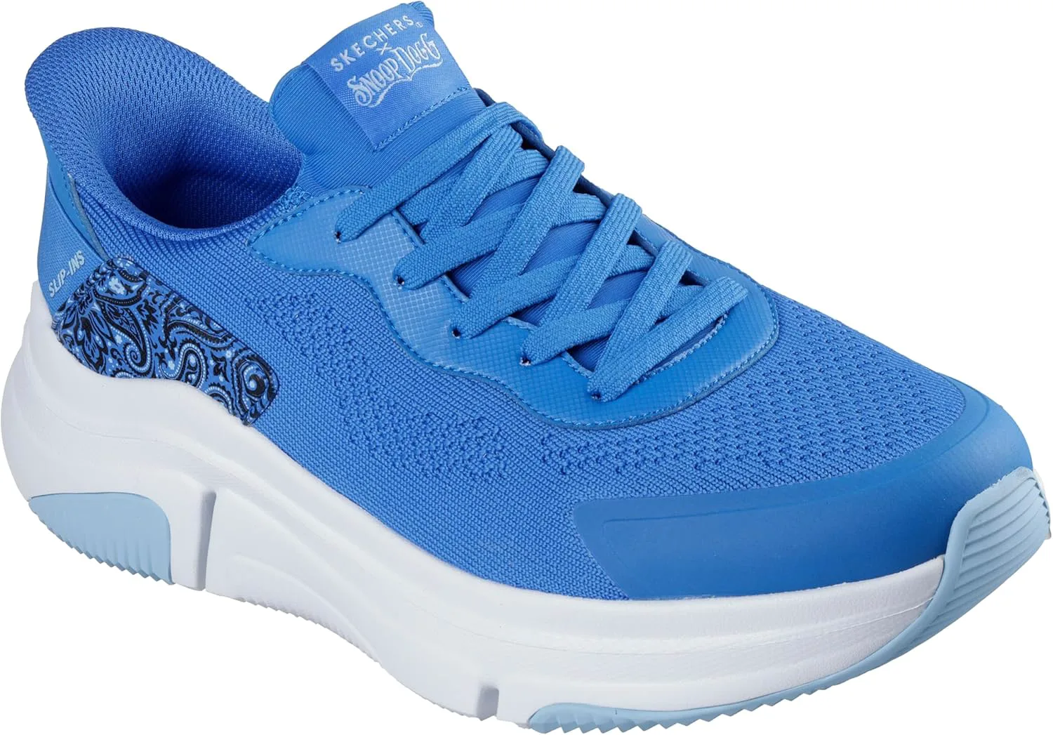 Мужские слипоны Skechers Snoop Sparrow Flex - Soarin' Hands Free, синий — фото 2