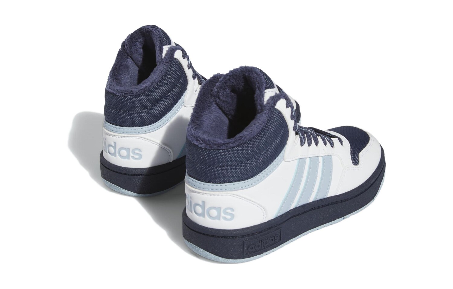 Кроссовки adidas Hoops 3.0 Kids Skateboarding Shoes Kids High-top Blue, темно-синий — фото 4