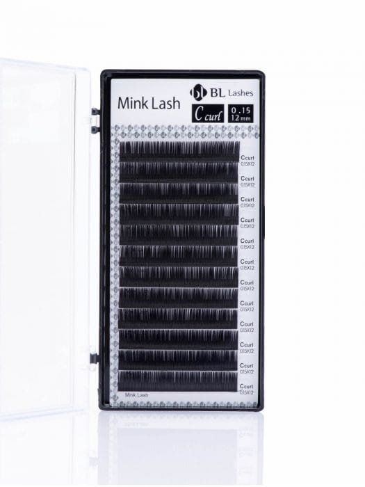 

Ресницы BL Lashes Mink, черные, 12 полосок, изгиб C 0,20 мм, 12 мм Secret Lashes