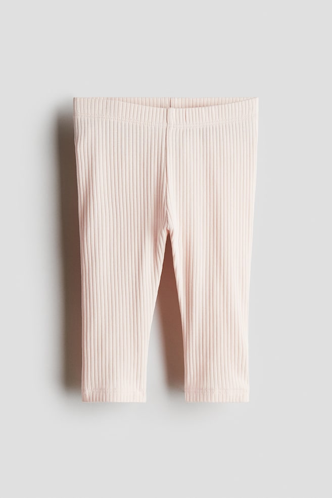 

Леггинсы из хлопка в рубчик H&M, розовый