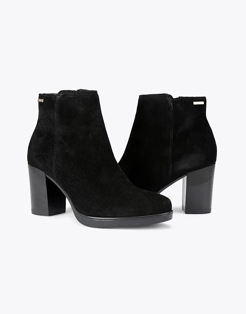 Ботильоны челси Carvela Silver средней высоты из черной замши — фото 4
