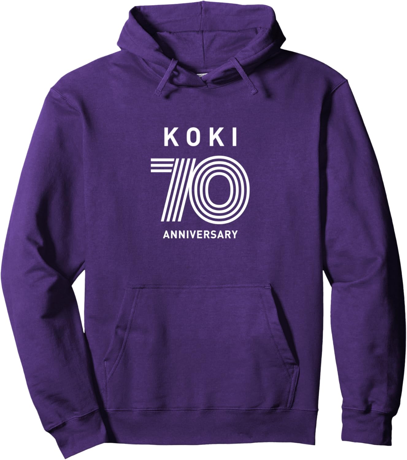 

Празднование 70-летия Koki, простой и стильный дизайн, памятная вещь в честь долголетия, Koki, подарок на день рождения, худи A Stylish Gift Shop Specializing In Longevity Gifts, фиолетовый