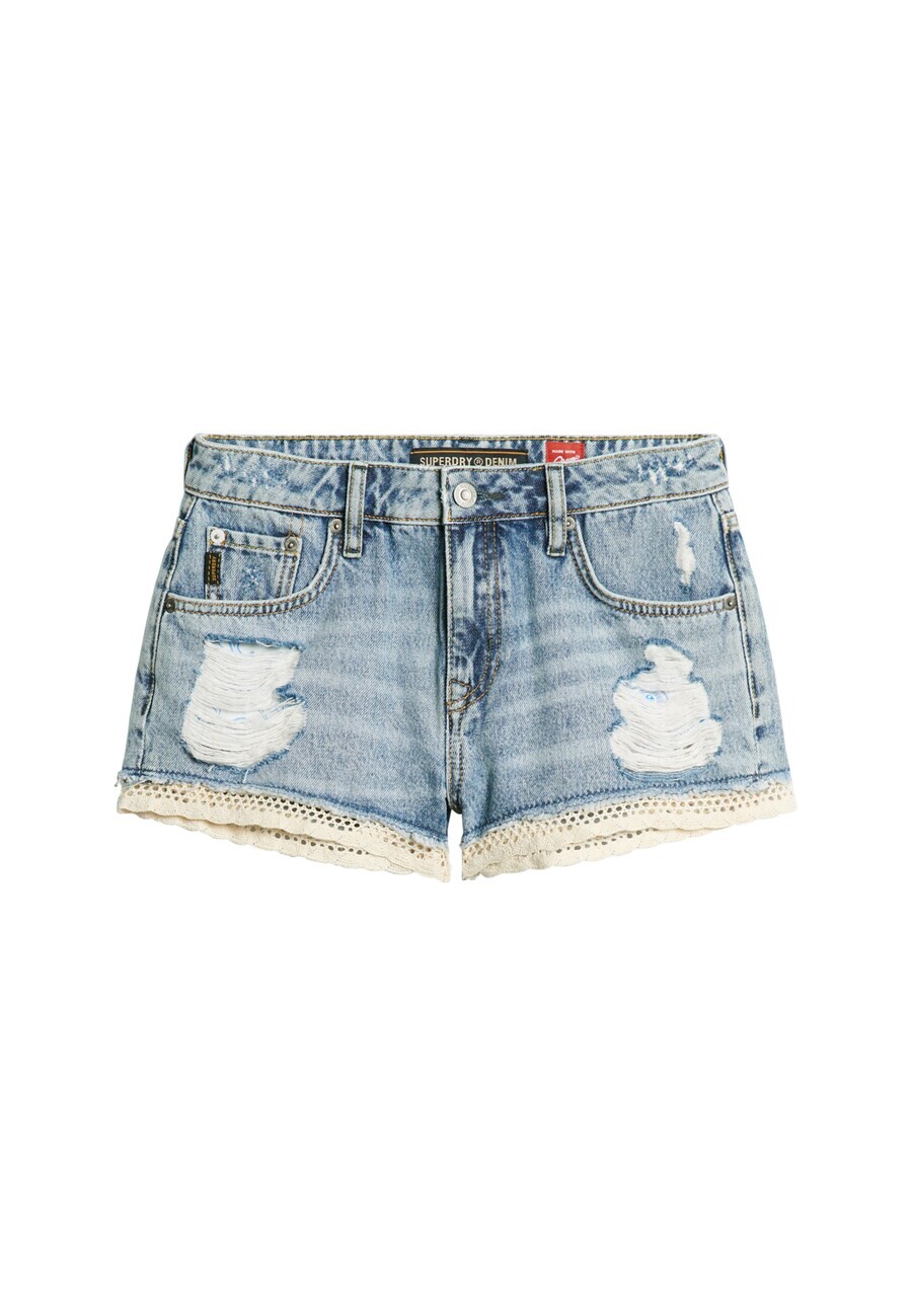 

Джинсовые шорты Superdry Regular Jeans Hot, синий деним