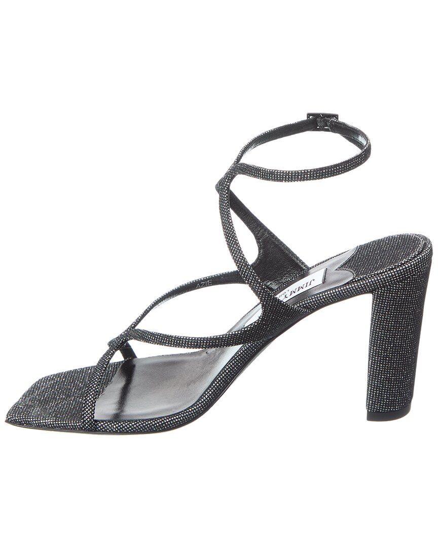 Джимми Чу Azie 85 Блестящие сандалии Jimmy Choo, черный — фото 2