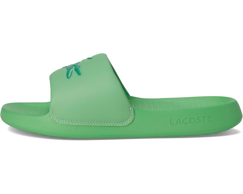 Сандалии Lacoste Serve Slide 1.0, цвет Green/Dark Green Croc — фото 4