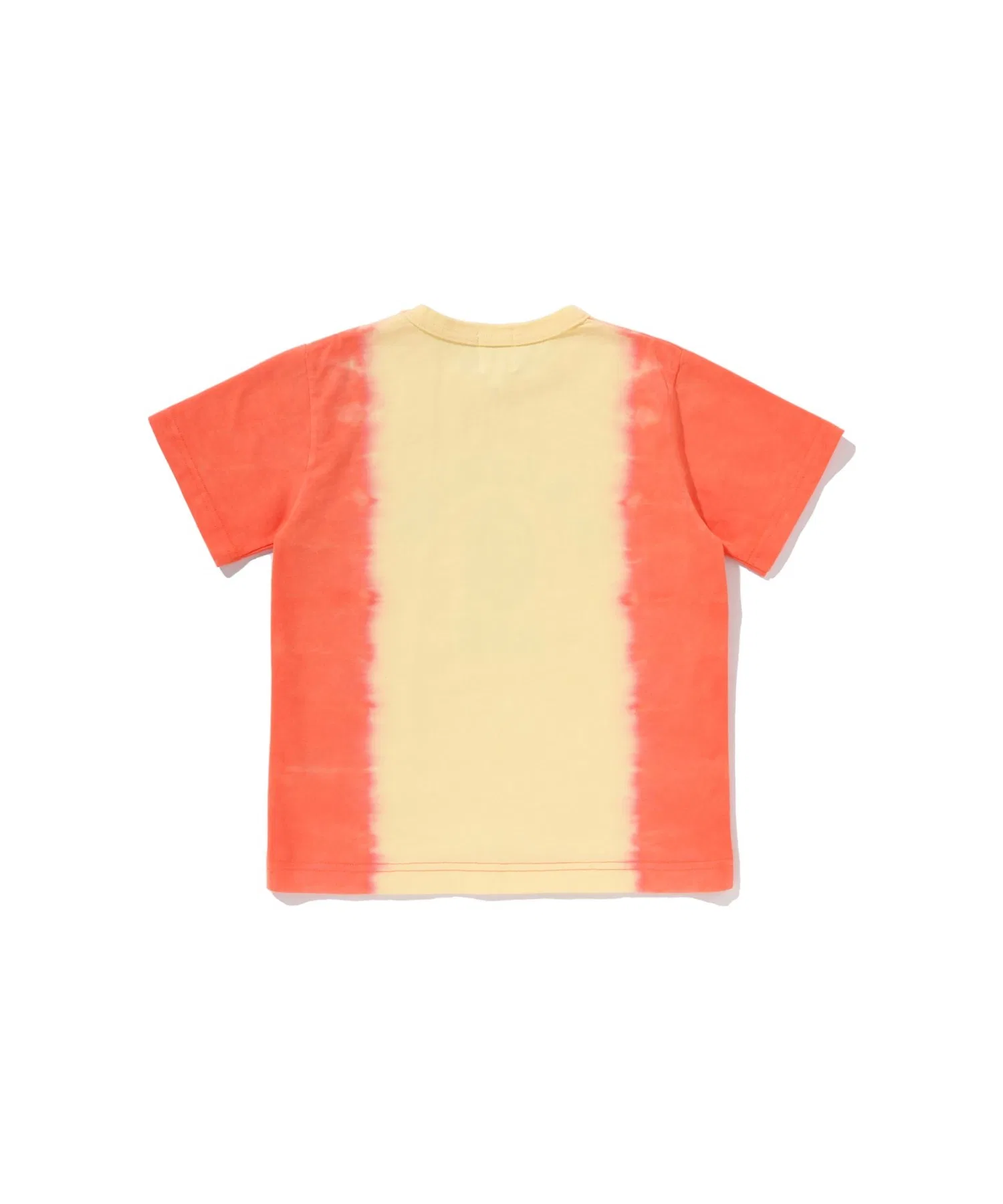 Детская футболка A BATHING APE GRADATION COLLEGE с градиентным принтом оранжевая — фото 3