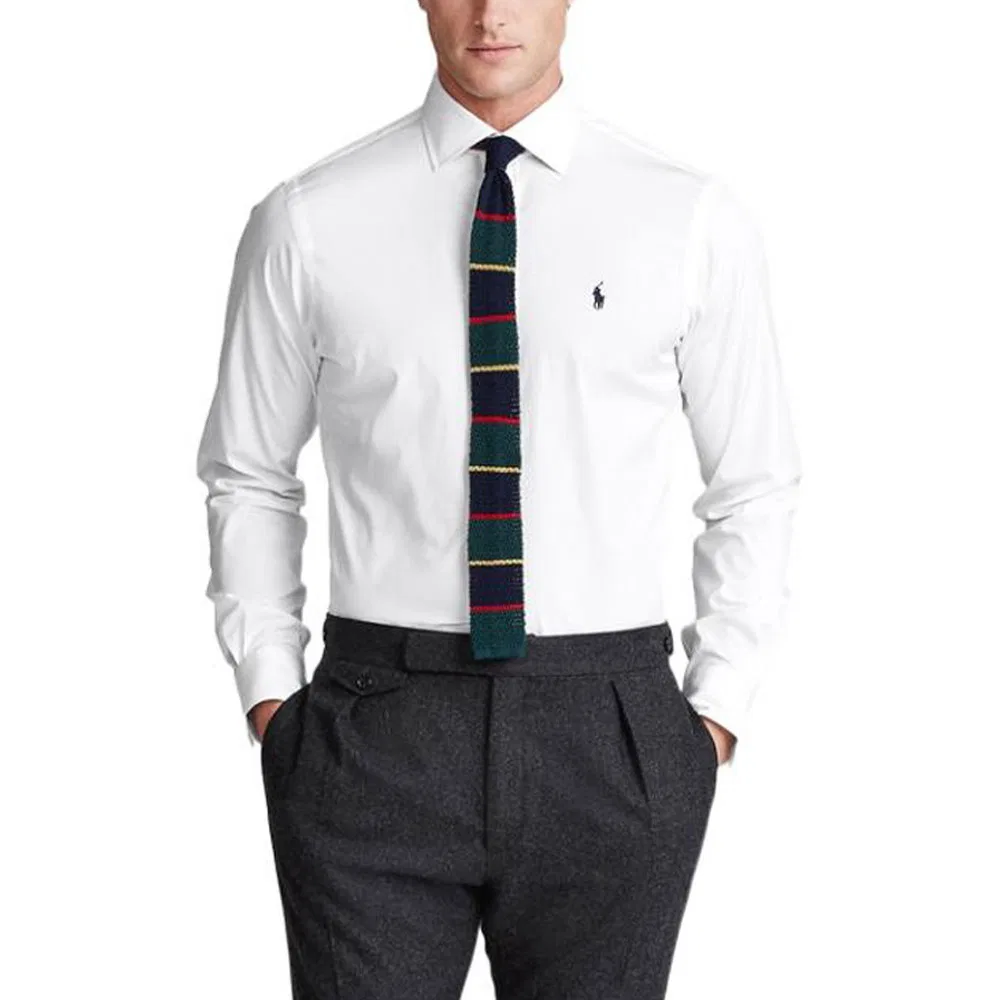 Рубашка Polo Ralph Lauren Slim Fit белая