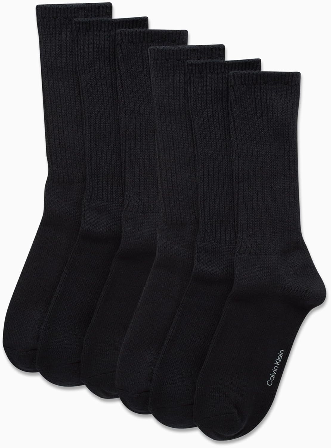 Мужские носки Calvin Klein Crew Socks - 6 пар легких хлопковых носков с влагоотводящей подкладкой и мягкой подошвой для мужчин, Navy — фото 2