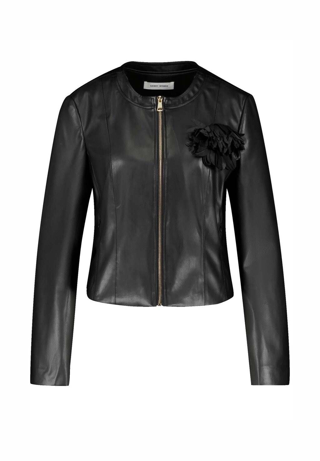

Куртка из искусственной кожи LANGARM GEFÜTTERT MIT BLUMENDETAIL Gerry Weber, черный