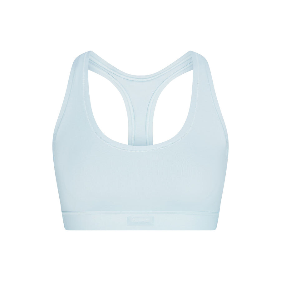 

Бюстгальтер с креслом-борцовкой SKIMS Cotton Jersey, цвет Opal