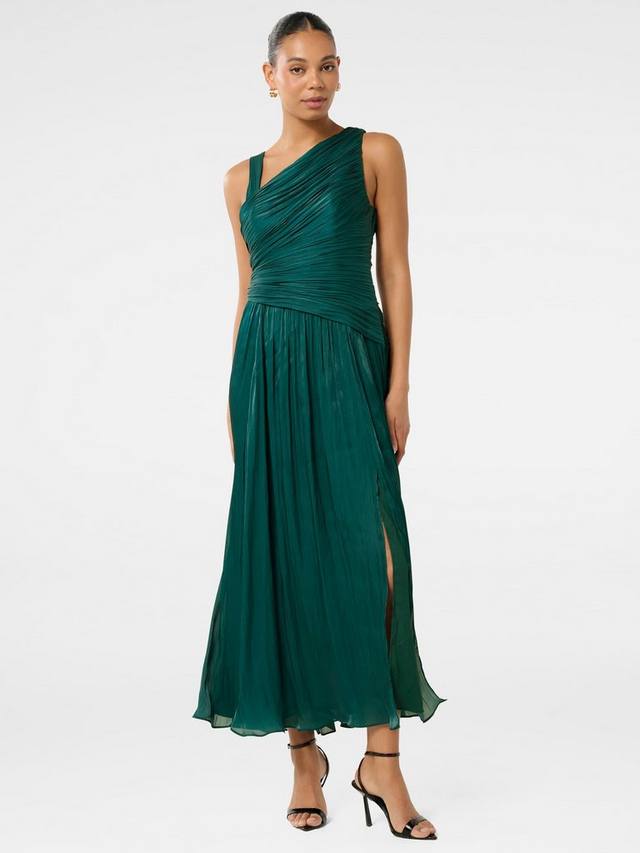 

Асимметричное платье макси от nya Forever New, цвет Mysterious Green