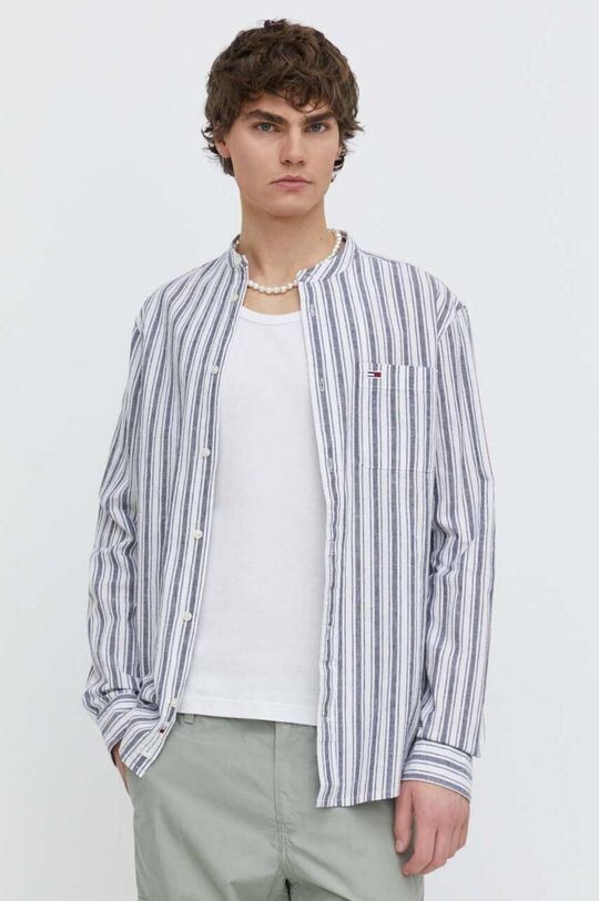 

Рубашка из смесового льна Tommy Jeans, белый