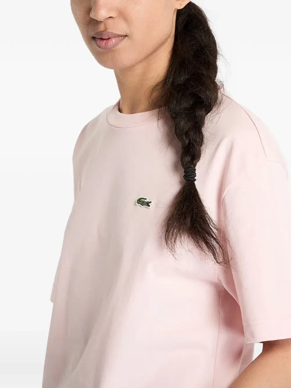 Футболка Lacoste с логотипом, классический крой, розовый — фото 4