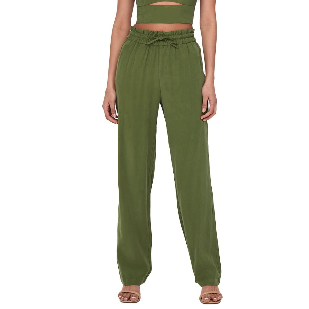 

Брюки Only Mago High Waist, зеленый