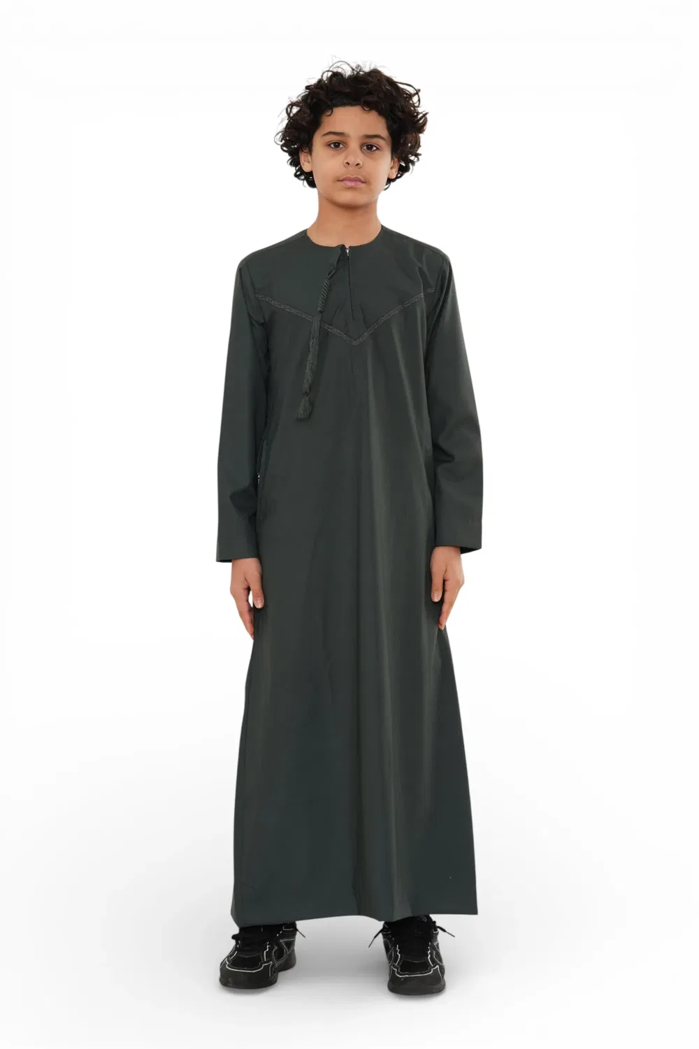 Moroccan Thobe для мальчиков Infinity Leather, зеленый
