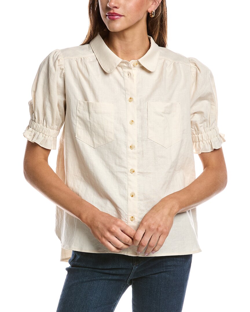 

ФАТЕ Блузка из льняной смеси FATE, Tan