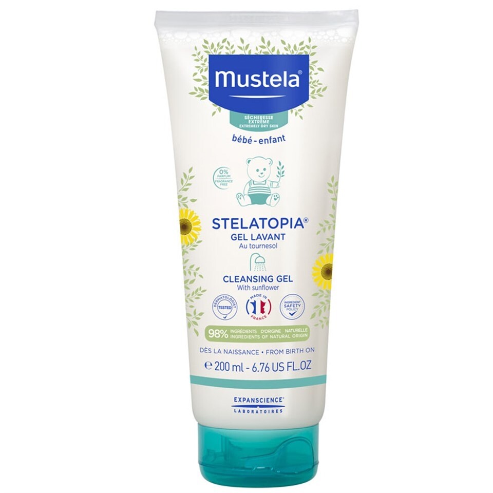 

Mustela Stelatopia очищающий гель 200 мл