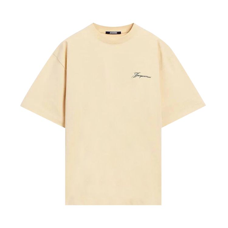 

Футболка Jacquemus Le T-Shirt Halteres 'Athletic Club Beige', желто-коричневый