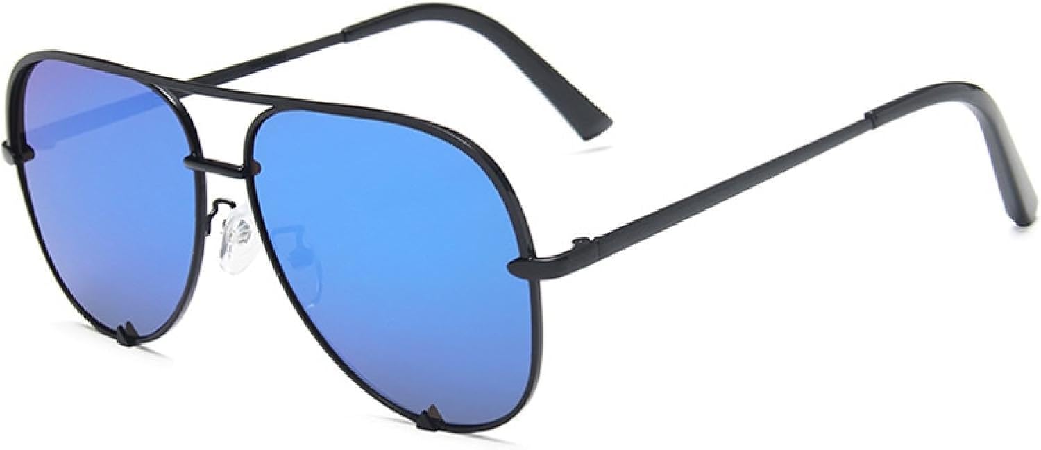 

Солнцезащитные очки с защитой от УФ-излучения UV400 | Линзы с градиентом из металлического сплава | Для женщин и мужчин | Для занятий спортом на открытом воздухе и вождения DSVIGF, Black Blue