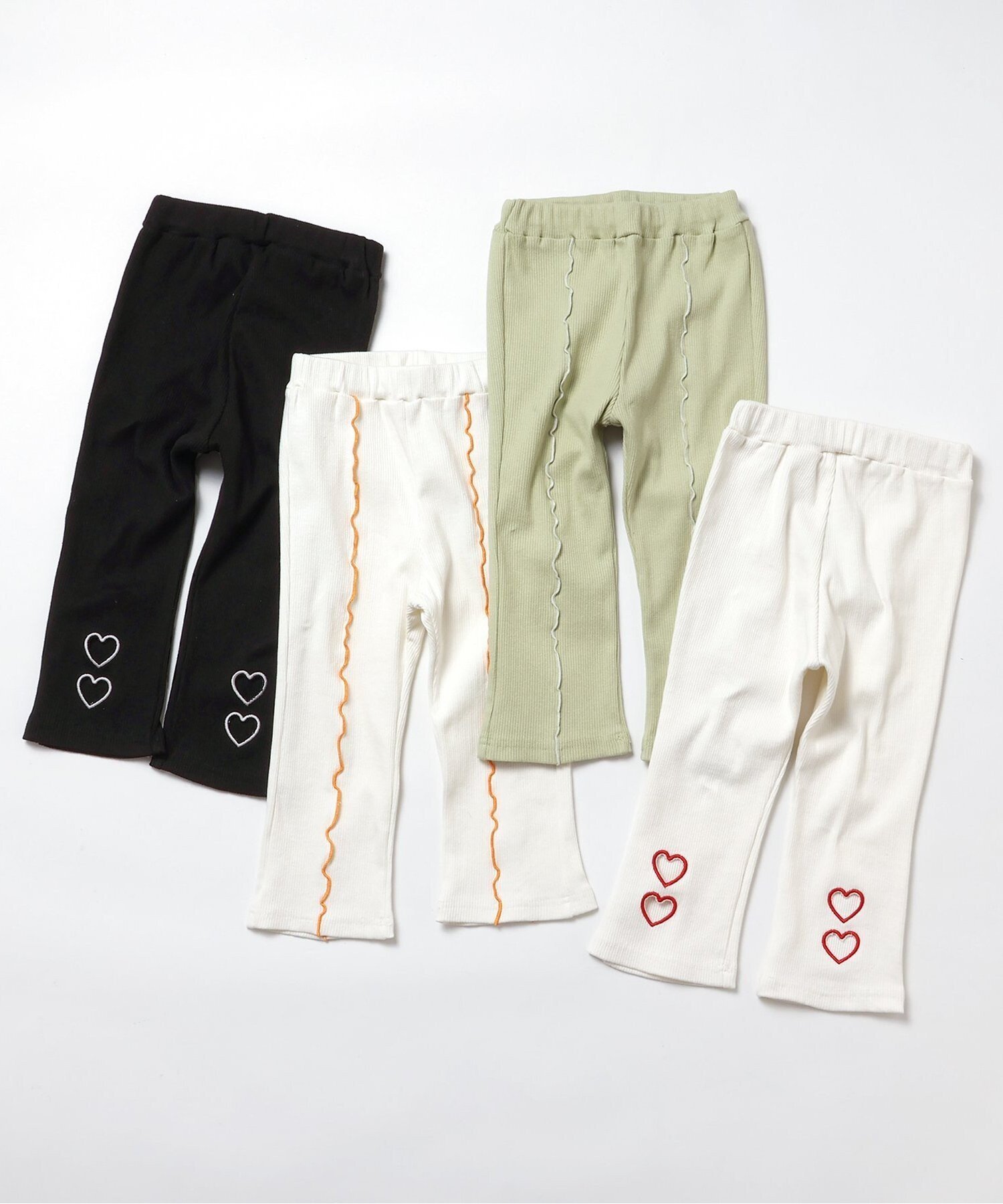 Леггинсы 7days Style/Heart Mellow Flare, длина 10 дюймов. Apres Les Cours, off white — фото 4