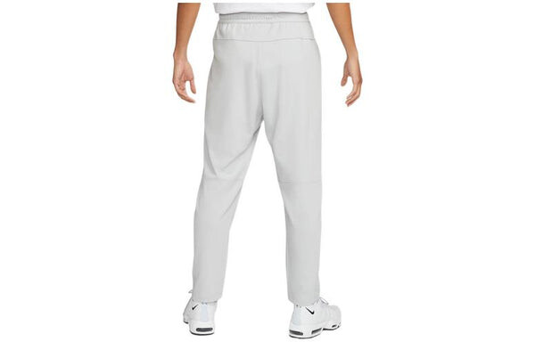 Брюки men's solid color logo training fleece bundle feet sports pants/trousers/joggers gray Nike, мультиколор — фото 2