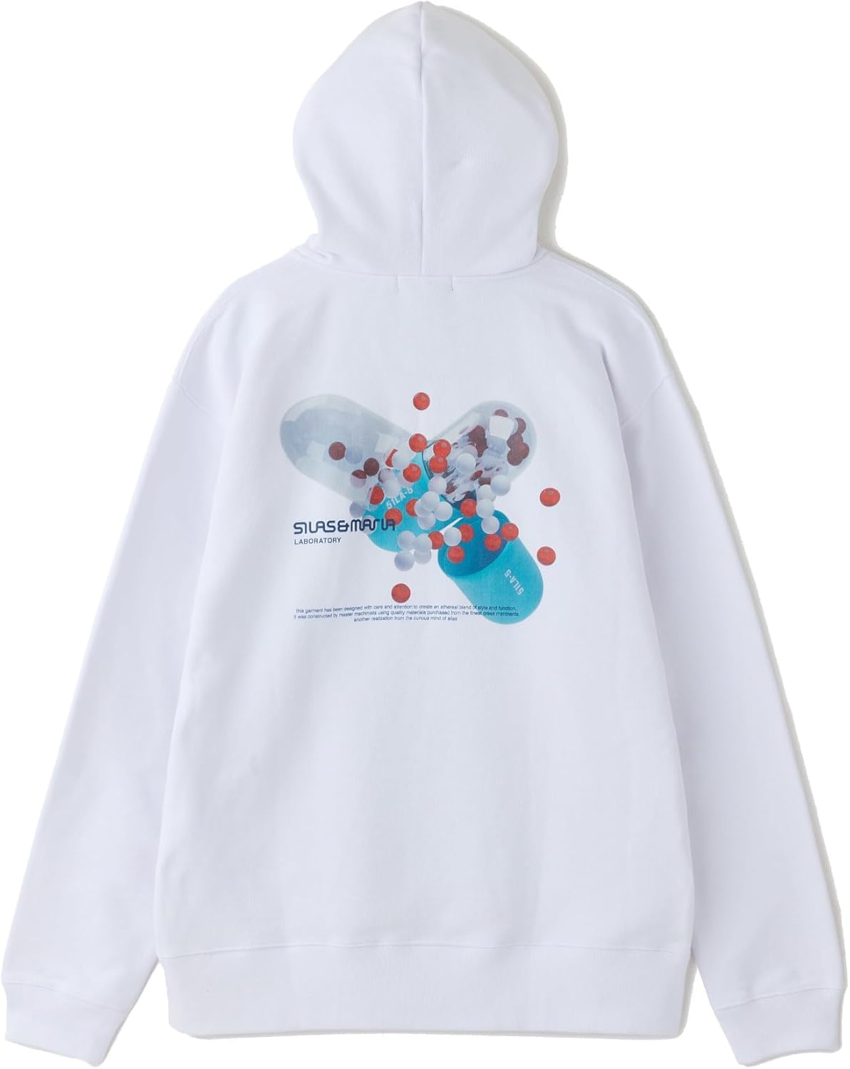 

Мужская толстовка с капюшоном на молнии SYRUS LAB Silas, белый