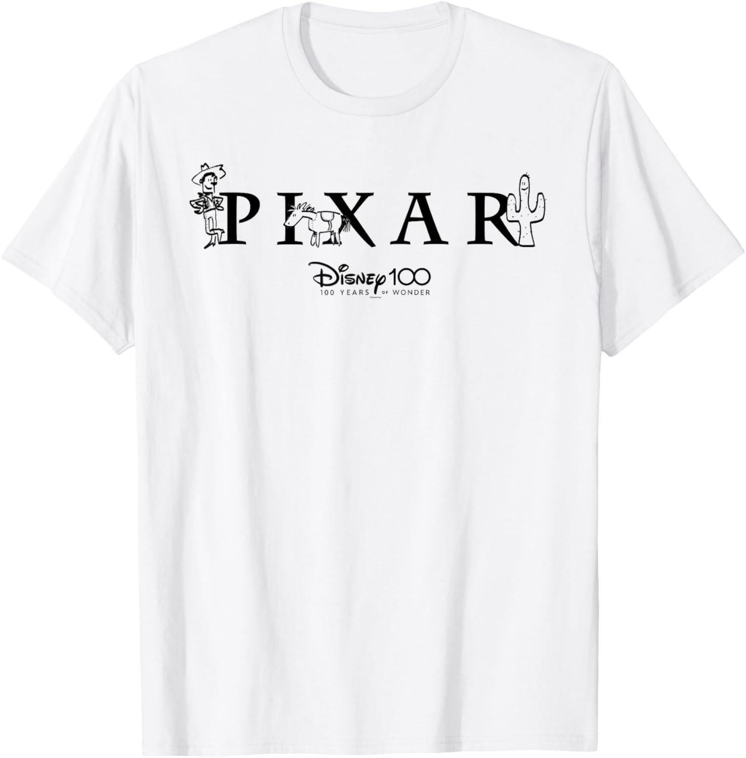 

Футболка Disney 100 и Pixar's Toy Story Doodle 100 Years of Wonder, белая