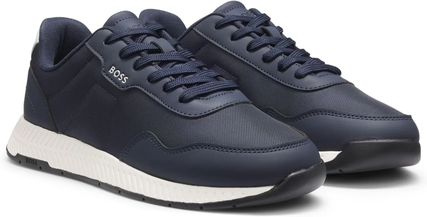 Мужские кроссовки BOSS Titanium_Runn_Nypun 10263117 0, Darkblue — фото 3