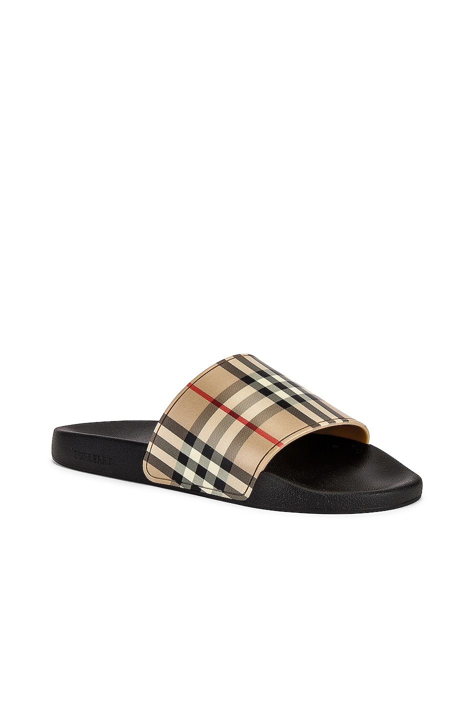 Футболка Burberry Furley M Check Slide, архив бежевый — фото 2