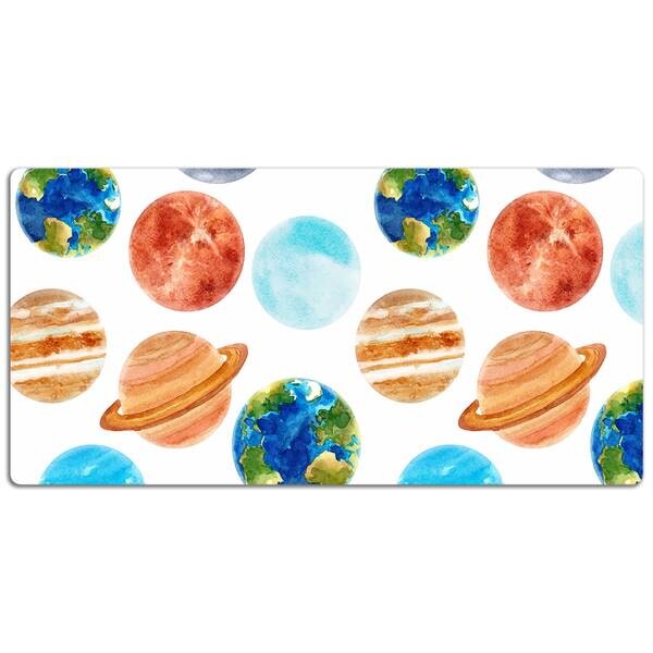 

Настольный коврик Tulup Bunte Planeten, 120x60x1 см, зеленый