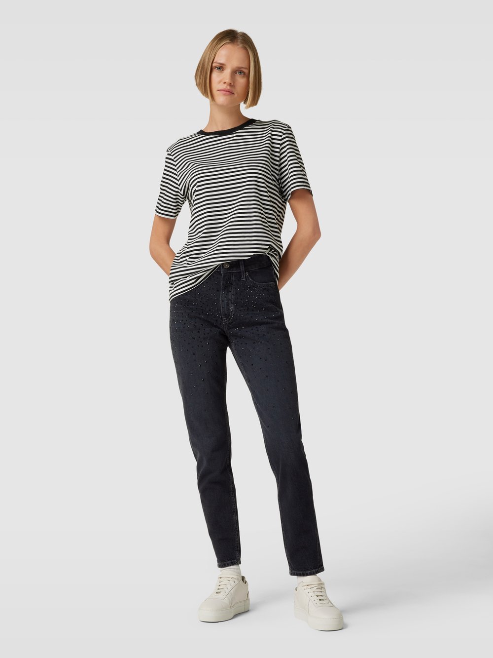 

Джинсы с декоративными камнями Esprit, черный