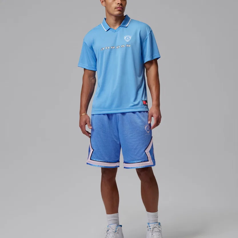 Футболка мужская Blue V-Neck Moderate Jordan — фото 3
