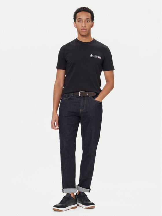 Футболка regular fit MW0MW40011 Tommy Hilfiger, черный — фото 2