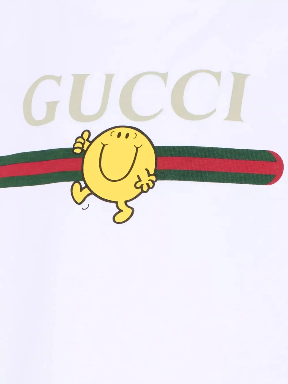 Хлопковая футболка с принтом Gucci Kids, белый — фото 3