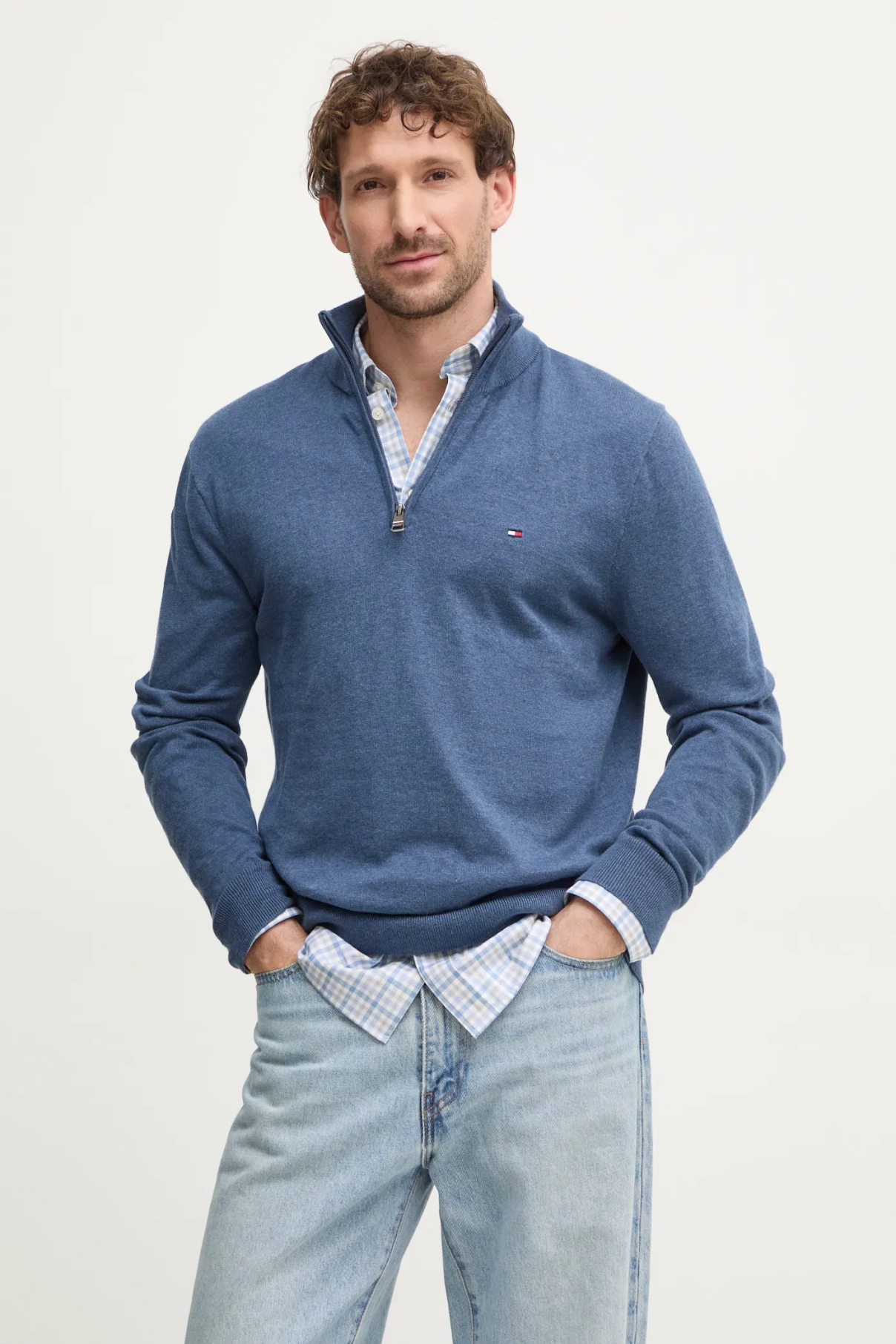 

Хлопковый свитер Tommy Hilfiger, синий