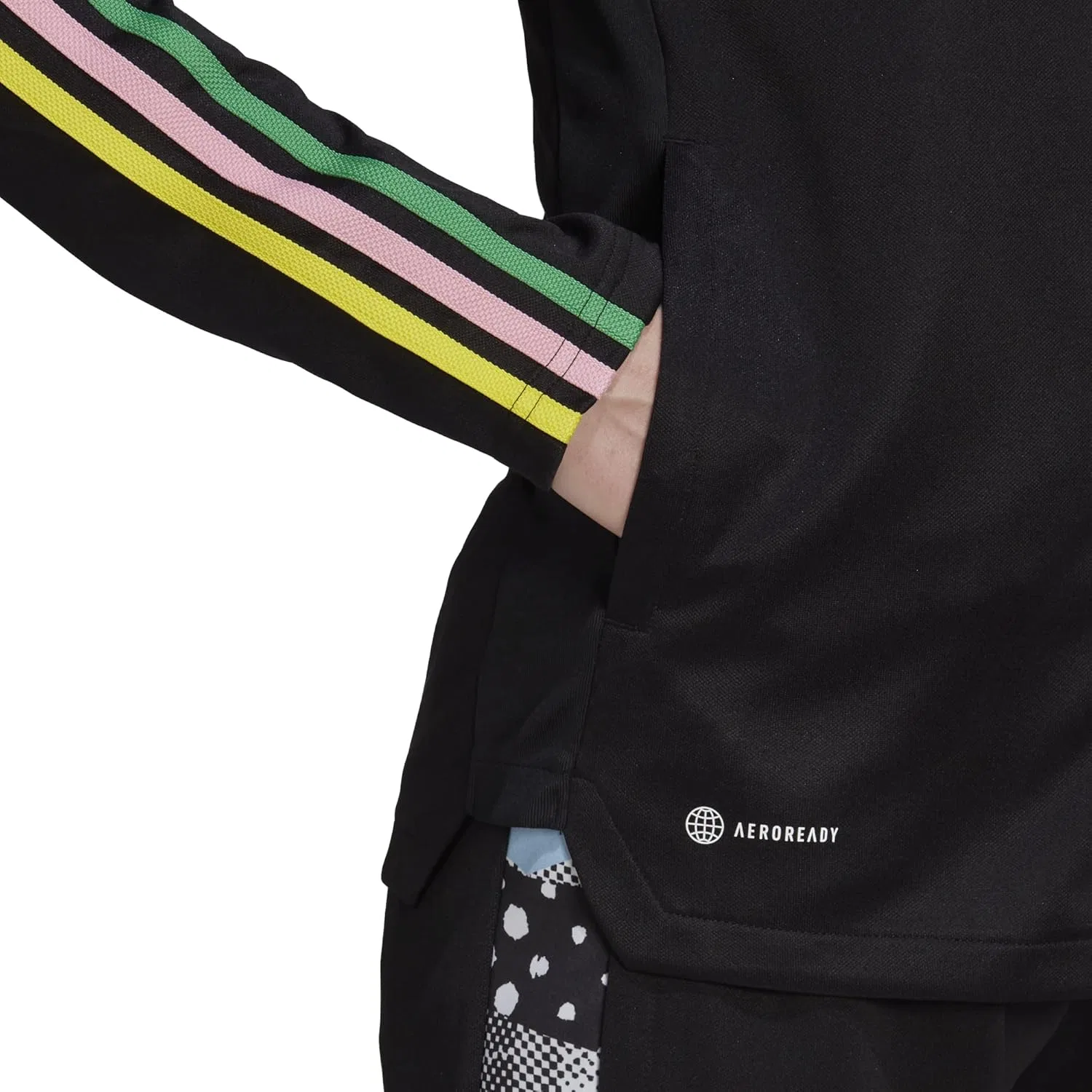 Женская куртка Tiro 21, adidas, Black/Multicolor — фото 4