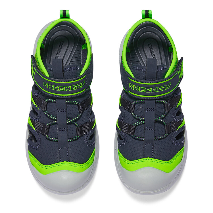 Детские сандалии Kids Eveblue/Techgreen/Iolite Skechers, зеленый — фото 4