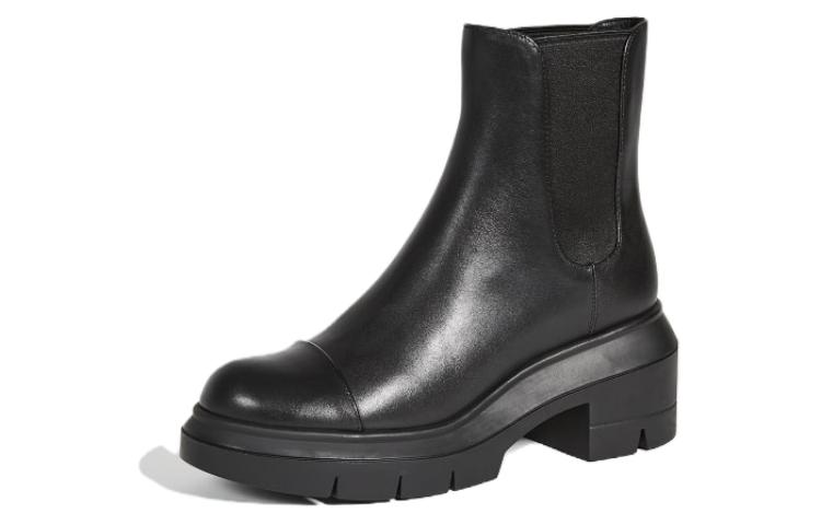 SW Короткие Челси Ботинки Женские Черные Stuart Weitzman
