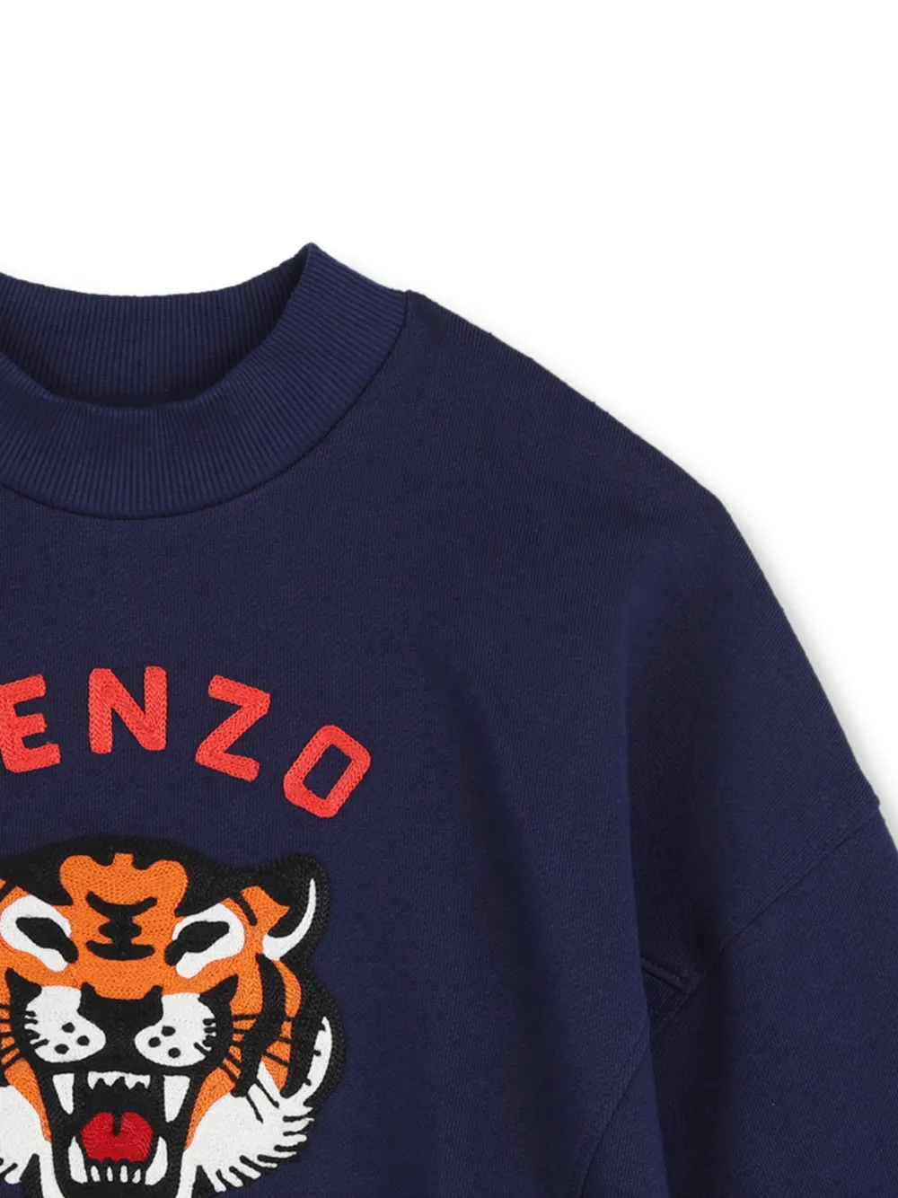 Толстовка с аппликацией Lucky Tiger Kenzo Kids, синий — фото 3