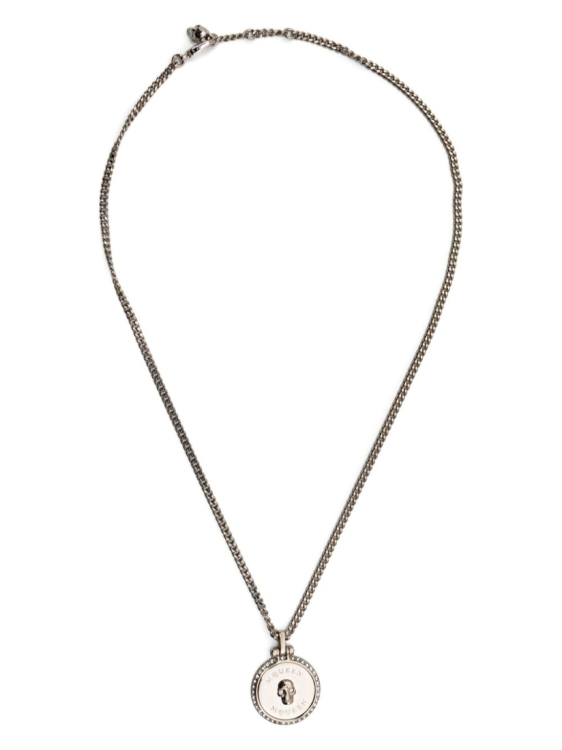 

Ожерелье Alexander McQueen Sovereign Skull, серебряный