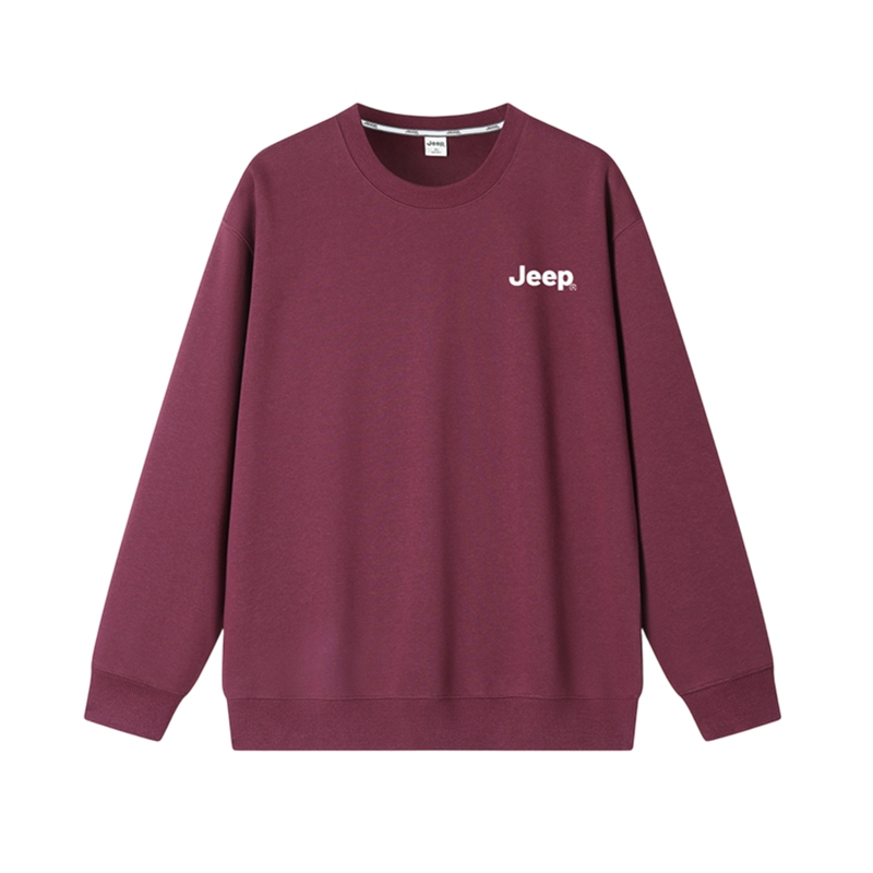 

Свитшот Unisex Crew Neck Moderate Regular Jeep, brick красный