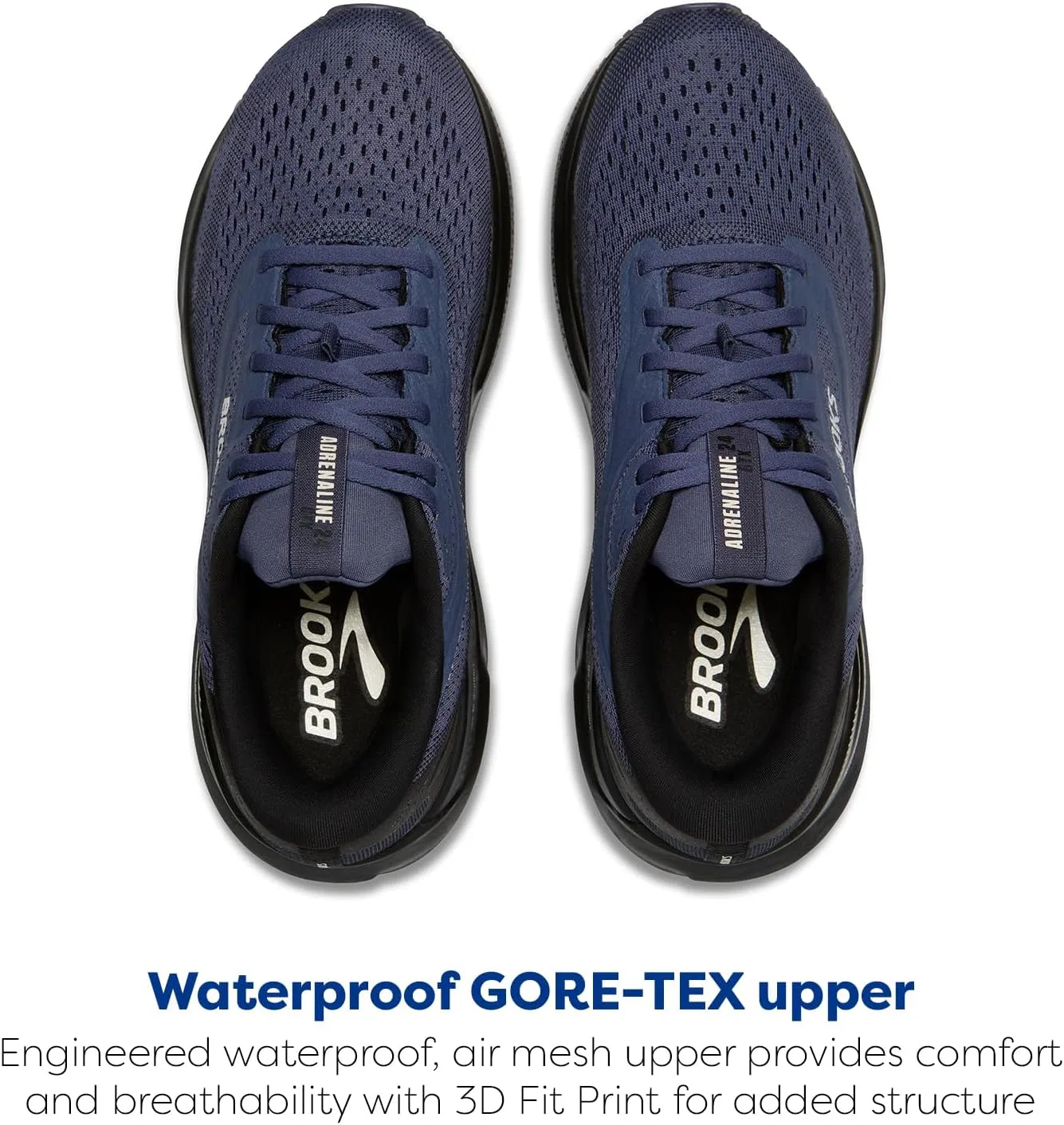 Мужские кроссовки Brooks Adrenaline GTs 24 GTX, Black Nightshadow Coconut — фото 4