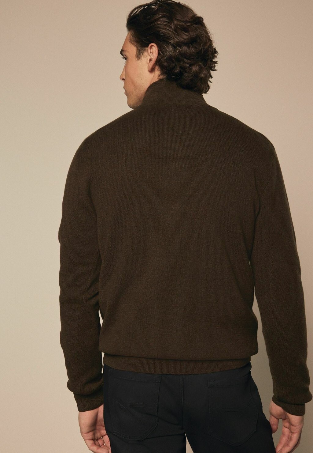

Джемпер ZIP NECK Next, коричневый