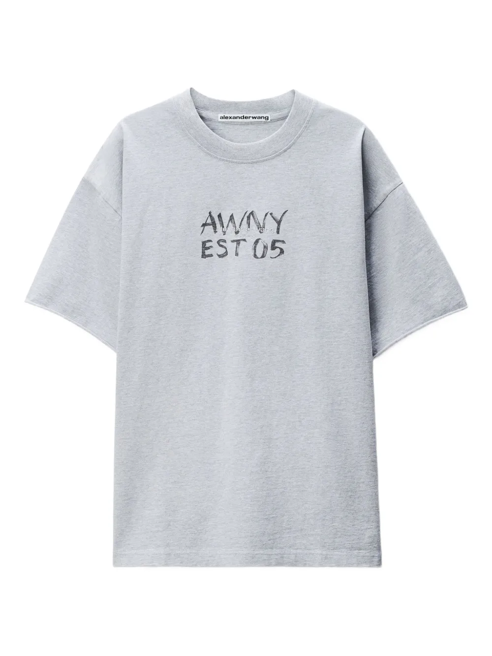 

Футболка с логотипом Alexander Wang, серый