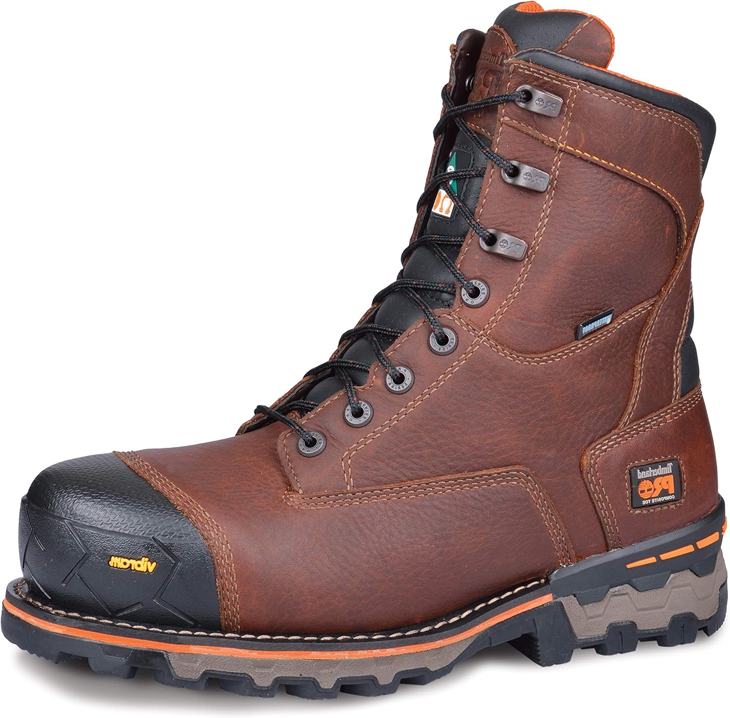 

Timberland PRO мужские промышленные ботинки Boondock 8" с композитным мыском, устойчивые к проколам и водонепроницаемые, Brown V1