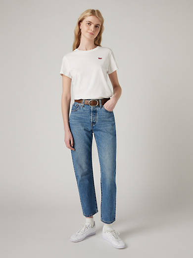 

501 Оригинальные укороченные женские джинсы Levi's, цвет Worn In Medium Indigo - Medium Wash