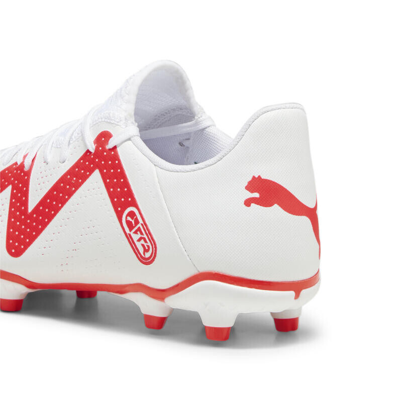 Футбольные бутсы FUTURE PLAY FG/AG мужские PUMA White Fire Orchid Red — фото 4